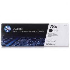 HP 78A 黑色原装 LaserJet 硒鼓（每包 2 个）CE278AF 双支
