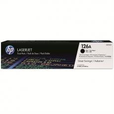 HP 126A LaserJet 黑色原装硒鼓（每包 2 个）CE310AD