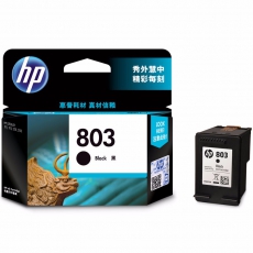HP 803 小容量黑色原装墨盒F6V23AA