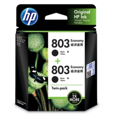 惠普 803 号 2 件套经济款黑色墨盒3YP94AA
