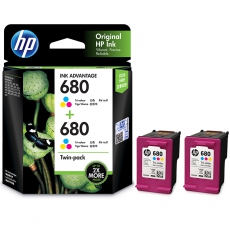HP 680 彩色原装 Ink Advantage 墨盒（两件装）1VU97AA