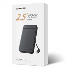 绿联 80555 SATA串口笔记本电脑USB3.0移动硬盘盒 2.5英寸