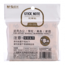晨光 (M&G) YS-232 便签纸 102*76mm 浅素多彩系列 100页 6色/包