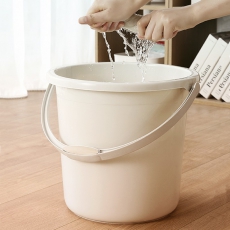 五月花 WYH-SN601 加厚塑料手提水桶 16L 淡米黄色