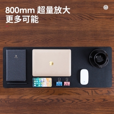 得力 (deli) 83010 耐磨PU皮鼠标垫 800mm*300mm 黑色