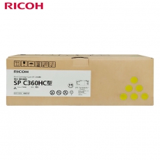 理光（Ricoh）SP C360HC 黄色墨粉盒1支装 适用于SP C360DNw/C360SFNw