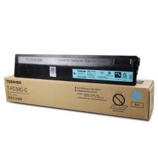 东芝（TOSHIBA） T-FC30C原装墨粉盒碳粉适用2051c/2551c//2050c T-FC30C-C-S青色低容墨粉盒 70克 原装墨粉