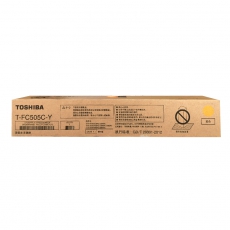东芝（TOSHIBA）T-FC505C系列原装碳粉（墨粉）（适用2000/2500/3505AC） 黄色高容505C-Y（570g，33600页）