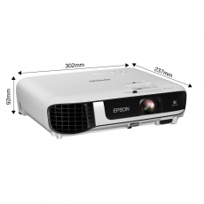 爱普生（EPSON） CB-W52 投影仪 投影机办公 培训（高清宽屏WXGA 4000流明 手机同屏 支持侧投）